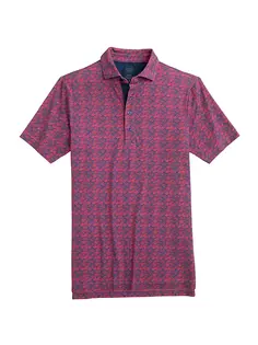 Рубашка поло Sanford с абстрактным рисунком Johnnie O, цвет azalea