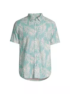 Рубашка на пуговицах из хлопка Fairfax Rails, цвет palm shadow aqua