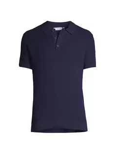 Текстурированная трикотажная рубашка-поло Onia, синий