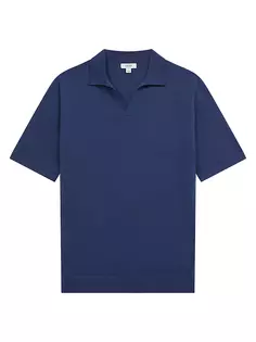 Шерстяная рубашка-поло Duchie Reiss, цвет azure