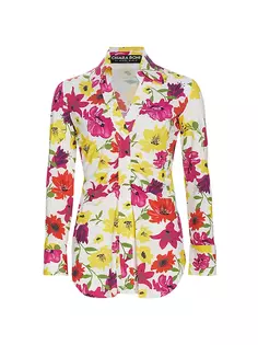 Рубашка Shohreh с цветочным принтом и рюшами Chiara Boni La Petite Robe, цвет vibrant flowers