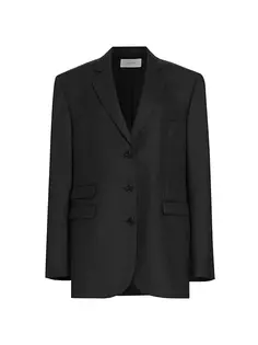 Шерстяной однобортный пиджак Ule The Row, серый