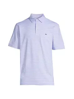 Рубашка-поло Sankaty в полоску St. Jean Vineyard Vines, цвет stripe white