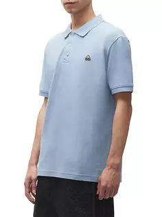Рубашка-поло из пике Moose Knuckles, синий