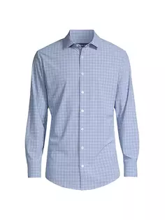 Рубашка с длинными рукавами Monaco Provence Windowpane Mizzen+Main, цвет provence windowpane