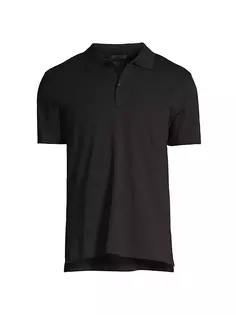 Классическая рубашка-поло узкого кроя из джерси Atm Anthony Thomas Melillo, черный