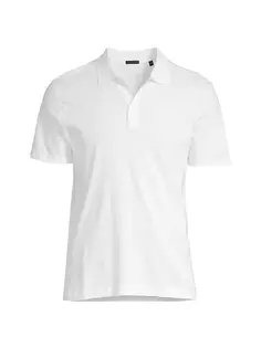 Классическая рубашка-поло узкого кроя из джерси Atm Anthony Thomas Melillo, белый