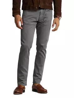 Трикотажные брюки-чиносы узкого кроя Polo Ralph Lauren, цвет dark metal