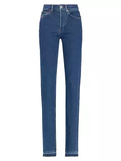 Эластичные джинсы-скинни в стиле 70-х с высокой посадкой Bootcut Re/Done, цвет western rinse