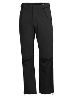 Нейлоновые лыжные брюки Moncler, черный