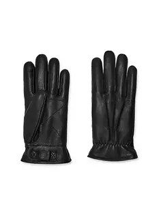 Кожаные перчатки M с 3 точками Ugg, черный