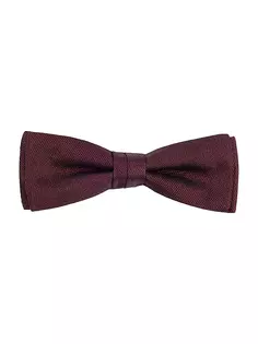 Итальянский галстук-бабочка из шелкового жаккарда Boss, красный