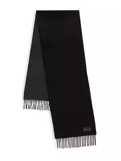 Полудвусторонний кашемировый шарф Begg X Co, черный