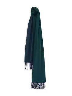 Полудвусторонний кашемировый шарф Begg X Co, цвет tartan green