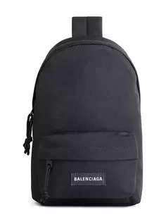 Рюкзак Explorer на слинге Balenciaga, черный