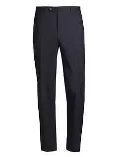 Индивидуальные эластичные брюки Canali, темно-синий