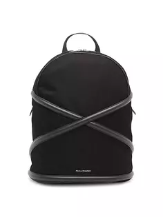 Рюкзак с логотипом Harness Alexander Mcqueen, черный