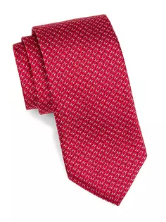 Шелковый галстук Microneat Canali, красный