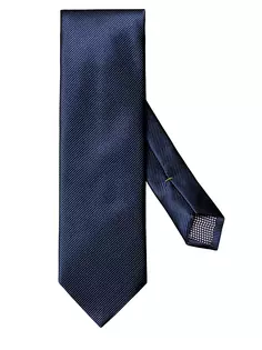 Шелковый твиловый галстук Eton, темно-синий