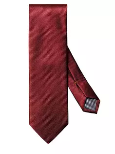 Шелковый твиловый галстук Eton, красный