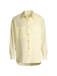 Многослойная хлопковая рубашка Le17Septembre, желтый