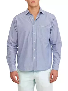 Хлопковая рубашка в полоску Grasmoor Orlebar Brown, белый