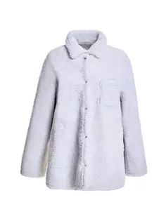 Куртка-рубашка из овчины оверсайз Maximilian, цвет milk