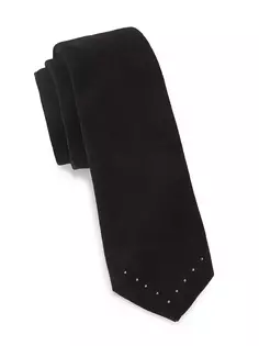 Бархатный галстук Swarovski Eton, черный