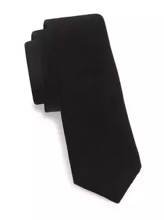 Бархатный галстук Eton, черный