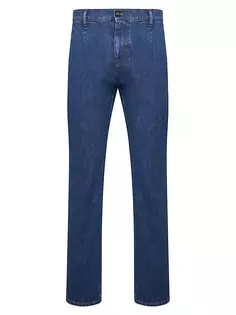 Хлопковые джинсы с пятью карманами Knt By Kiton, синий