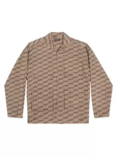 Рубашка карго с монограммой BB Balenciaga, цвет beige brown