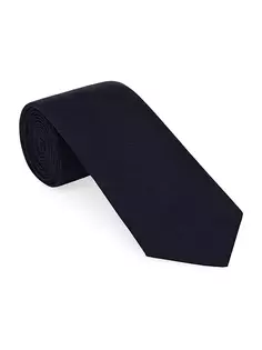 Шелковый твиловый галстук Brunello Cucinelli, синий