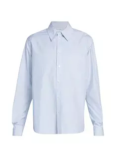 Тканая рубашка в полоску W Bottega Veneta, белый