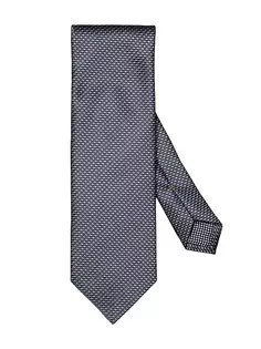 Шелковый галстук с геометрическим рисунком Eton, синий