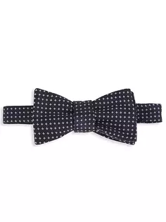 КОЛЛЕКЦИЯ Шелковый галстук-бабочка с микро-бриллиантами Saks Fifth Avenue, темно-синий