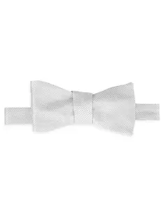 КОЛЛЕКЦИЯ Шелковый галстук-бабочка в горошек Saks Fifth Avenue, серый