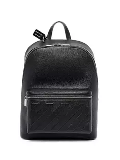 Кожаный рюкзак Diag Off-White, черный