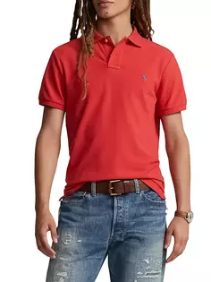 Сетчатая рубашка-поло Polo Ralph Lauren, красный