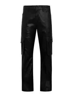 Брюки Walker Cargo Kick из искусственной кожи Hudson Jeans, цвет phantom