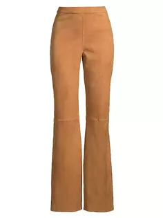 Расклешенные замшевые брюки Joelle Kobi Halperin, цвет bronze