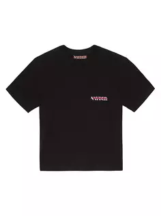 футболка с круглым вырезом и логотипом Vayder, черный