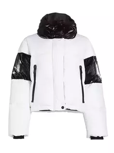 Двухцветная лыжная куртка Arleth Goldbergh, белый