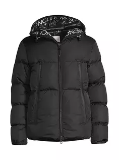 Пуховик Montcla с капюшоном Moncler, черный