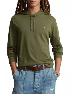 Футболка из джерси с капюшоном Polo Ralph Lauren, зеленый