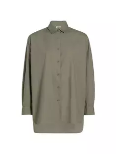 Рубашка оверсайз Yorke Nili Lotan, цвет admiral green