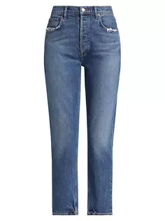 Длинные прямые джинсы Riley с высокой посадкой Agolde, цвет pose