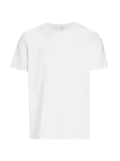 Хлопковая футболка с логотипом Frame, цвет blanc