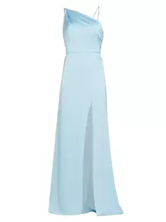 Платье «русалка» на одно плечо Van Vera Wang Bride, цвет pale blue