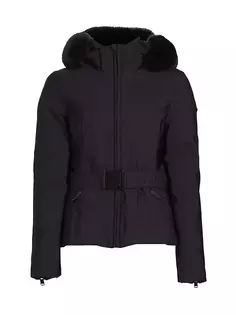 Лыжная куртка Hida с поясом и капюшоном Goldbergh, черный
