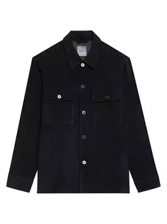Замшевая куртка-рубашка Closson Theory, черный